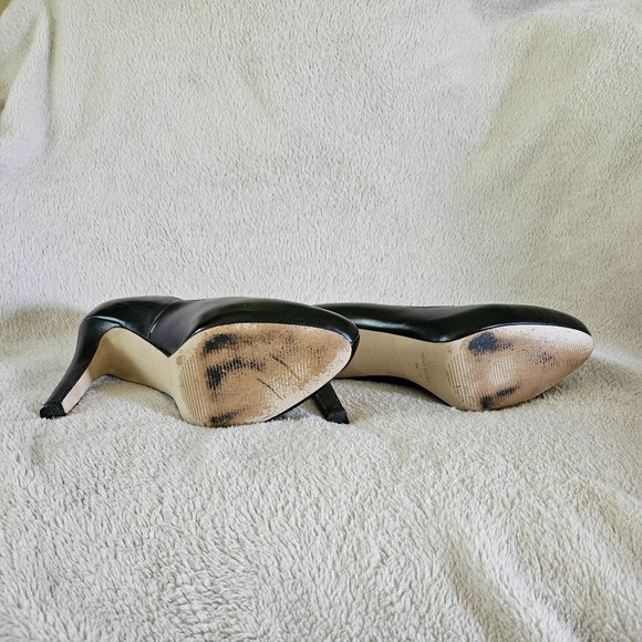 Nine West Black Leather Platform Heel - Picture 6 of 7